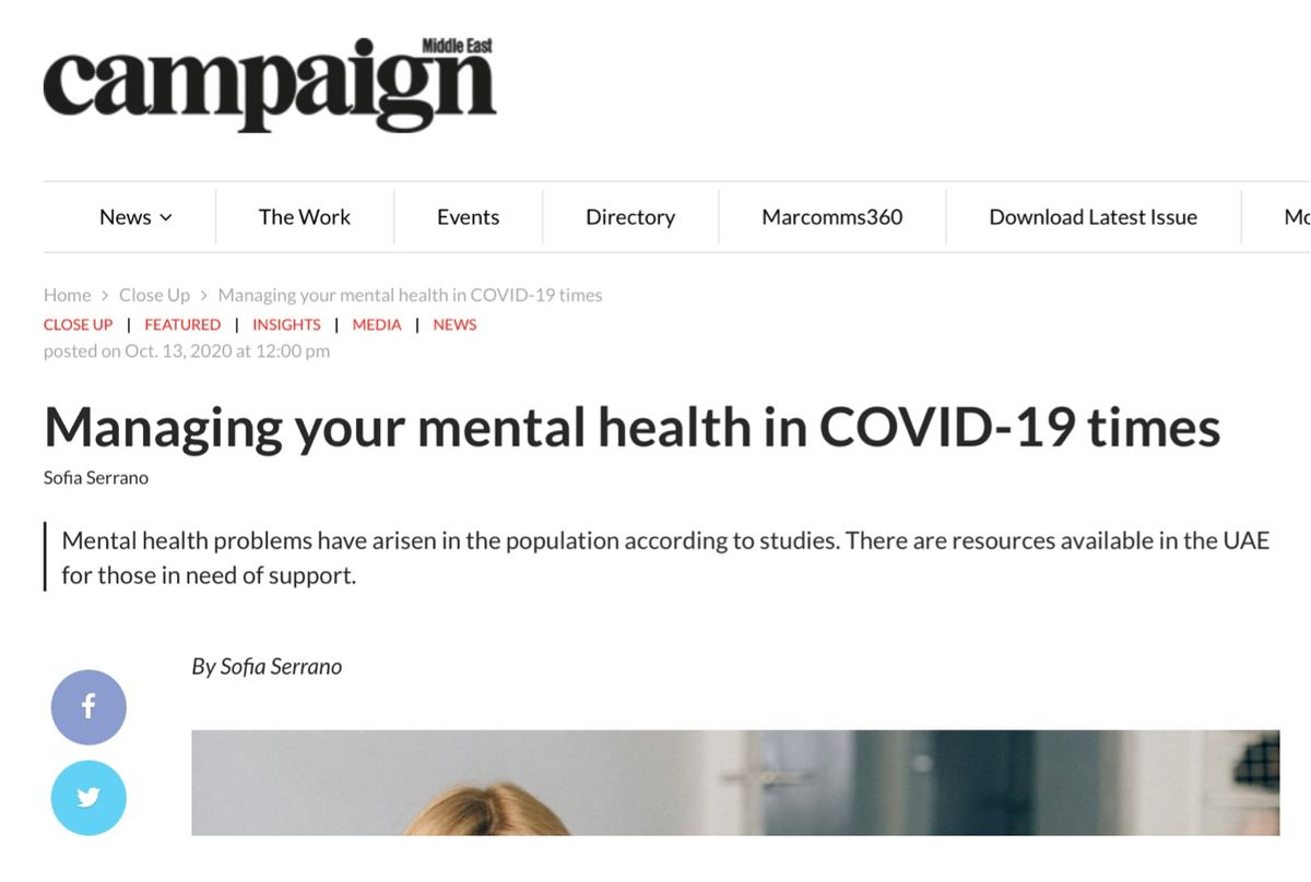 Campaign ME: Managing your mental health in Covid times